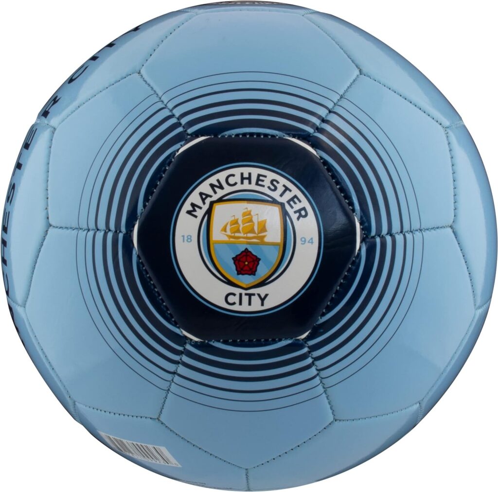 PUMA, Balón De Fútbol Del Manchester City, Unisex, Negro Con Rosa